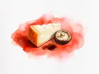 Akvarel af parmesan, shiitake og sojasauce